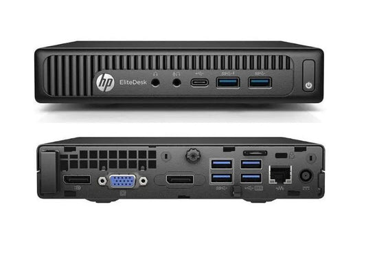 Computer Fisso HP EliteDesk 800 G2 Desktop Mini Intel G4400T Windows 10 Pro
